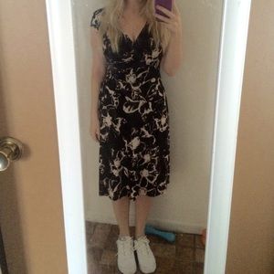 Jones New York faux-wrap midi dress